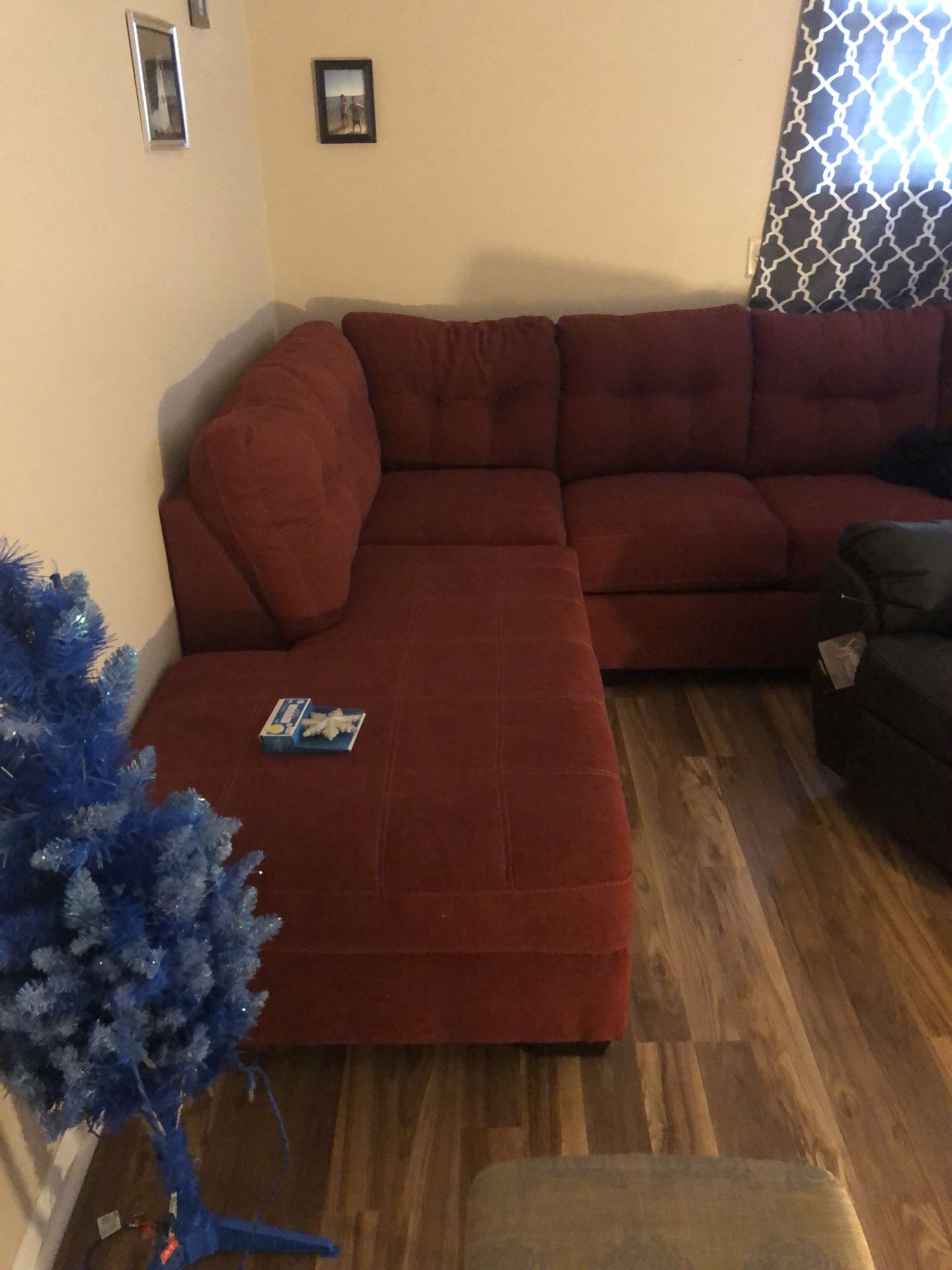 sienna sectional with RAF chase and full sleeper sofa like new! Need to sell this week!