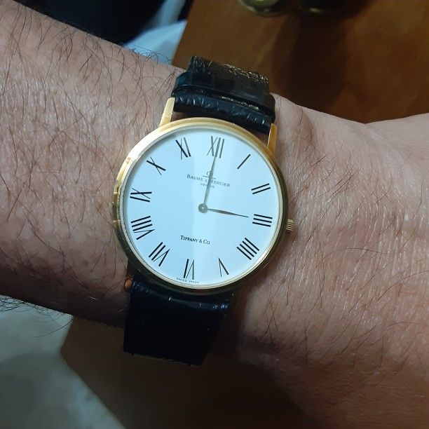 Baumer & Mercier Tiffany Wach Classima 18k Gold Is Used In New Condition Negociable.