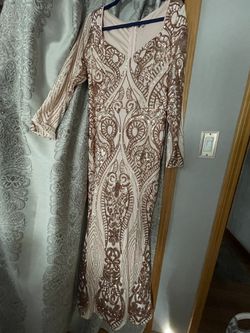 Blush Pink Sequin Formal Gown/dress Thumbnail