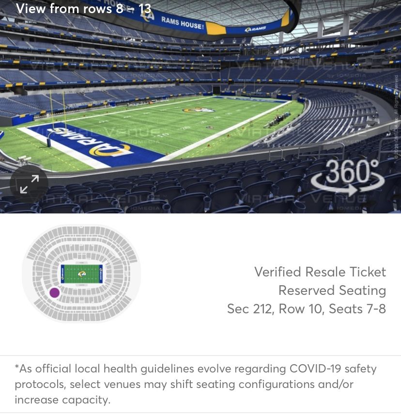Rams Vs Lions Tickets
