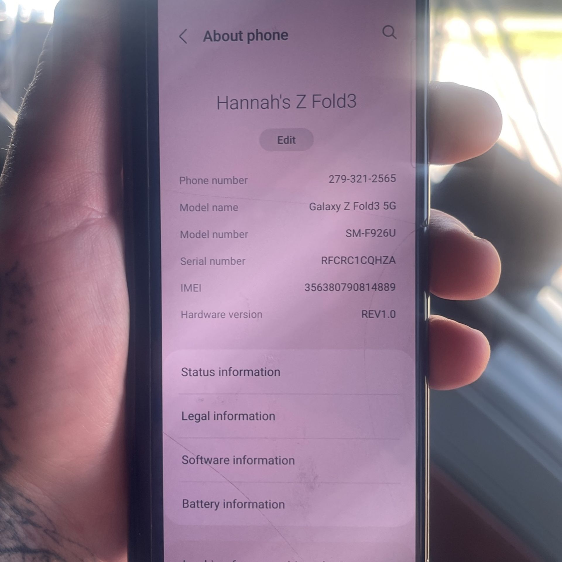 Samsung Z Fold 3 5g