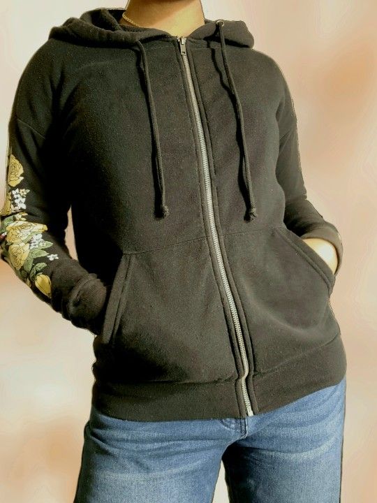 Black Forever 21 Jacket with Yellow rose detail
πΌπΌπ·
