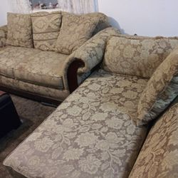 Sofa And Matching Chaise Lounge Thumbnail