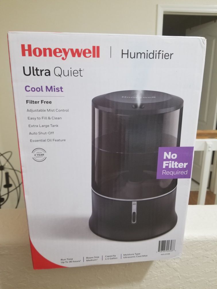 Honeywell Ultra Quiet Cool Mist Humidifier - Brand New