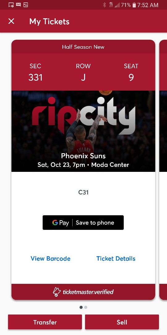 Portland TrailBlazers Vs Phoenix Suns