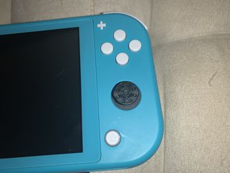 Nintendo Switch Lite Turquoise With Two Games And Charger Cord  Thumbnail