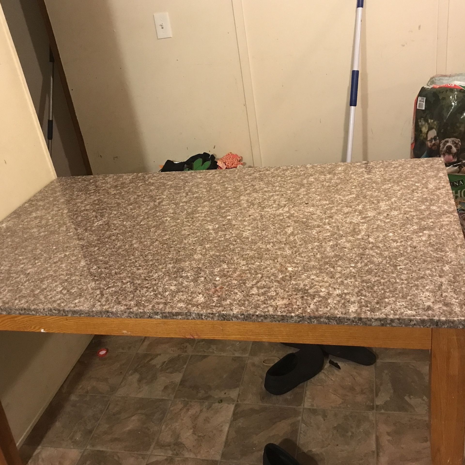 Small Marble Table, Heavy But Very Sturdy