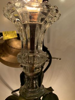 17 inch art deco glass chandelier Thumbnail