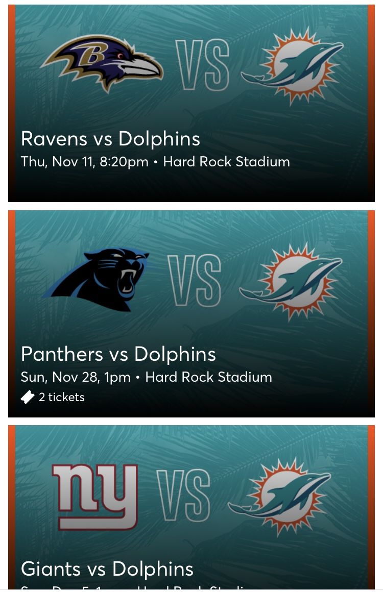 Dolphins Tickets