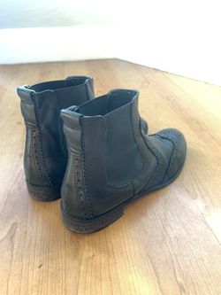 Women Leather Black Chelsea Boots  Thumbnail