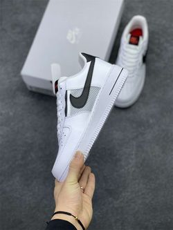  Air Force 1 SUEDE Canvas Dark Grey/White Low Low Shoes SIZE 4-12 Thumbnail