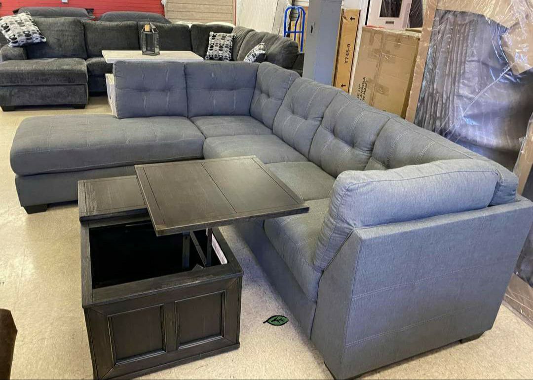$39 Down Payment ♨️♨️[SPECIAL] Maier Charcoal LAF Sectional