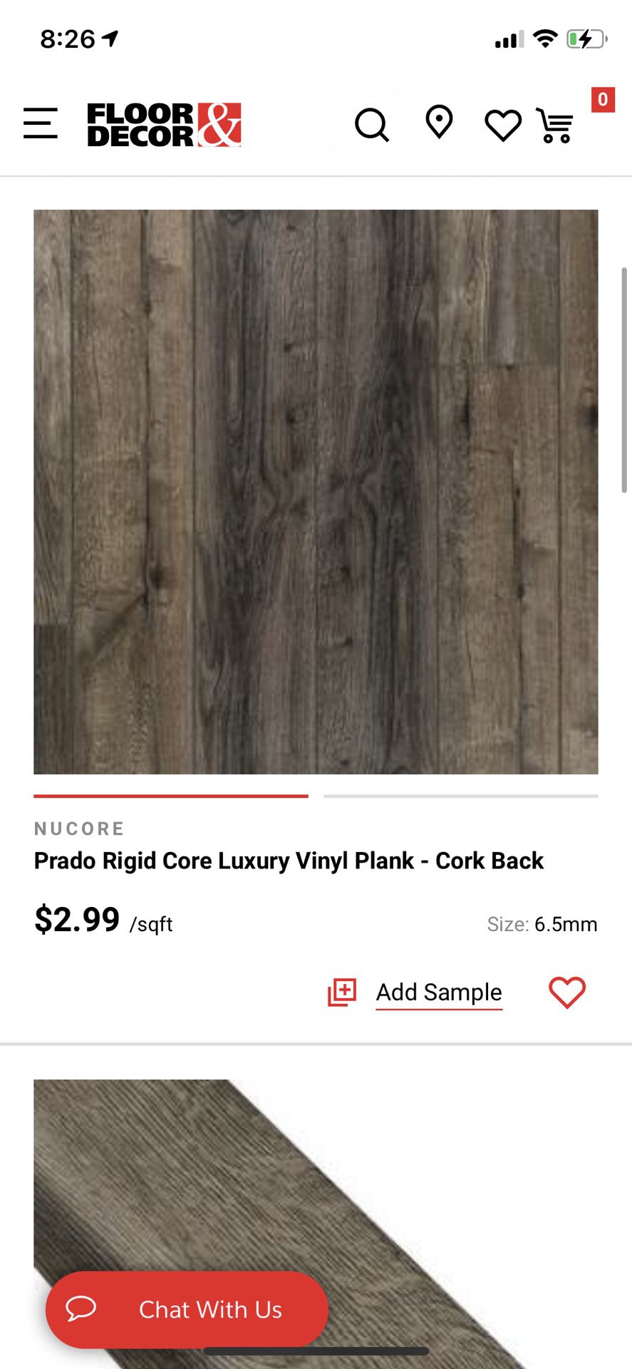 Luxury vinyl Plank - Waterproof, Easy Install 
