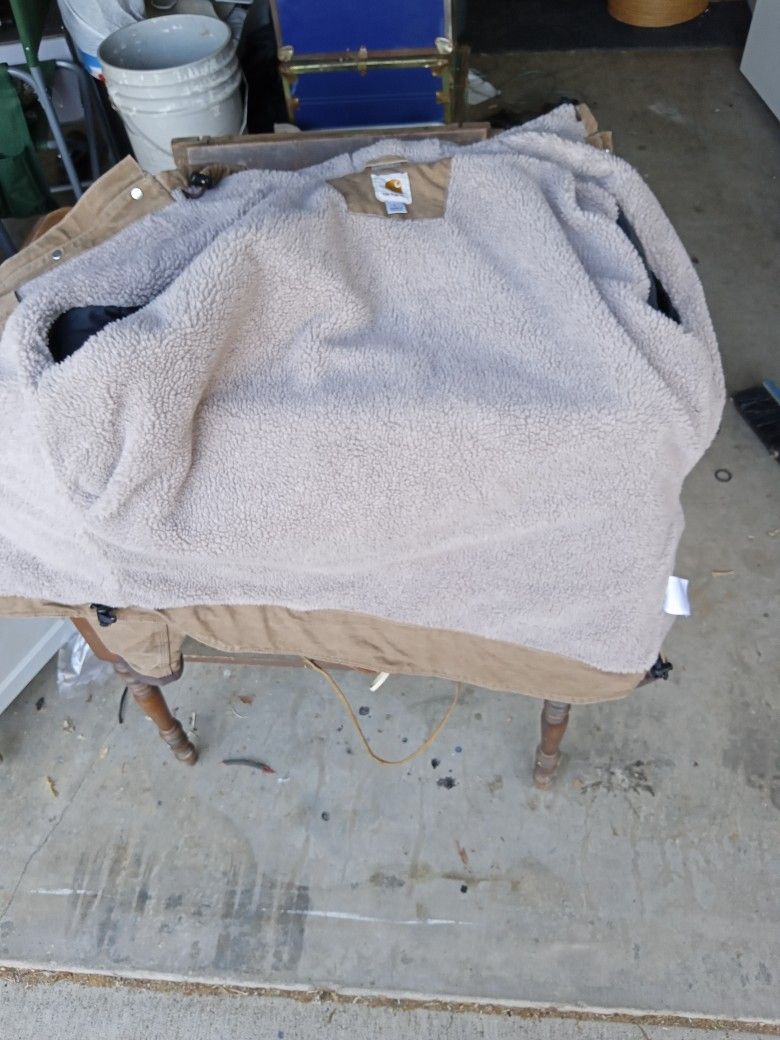 Men's Large Canvas Hooded Jacket