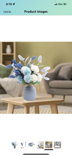 Flowerart Artificial Flowers with Ceramic Vase,  Thumbnail