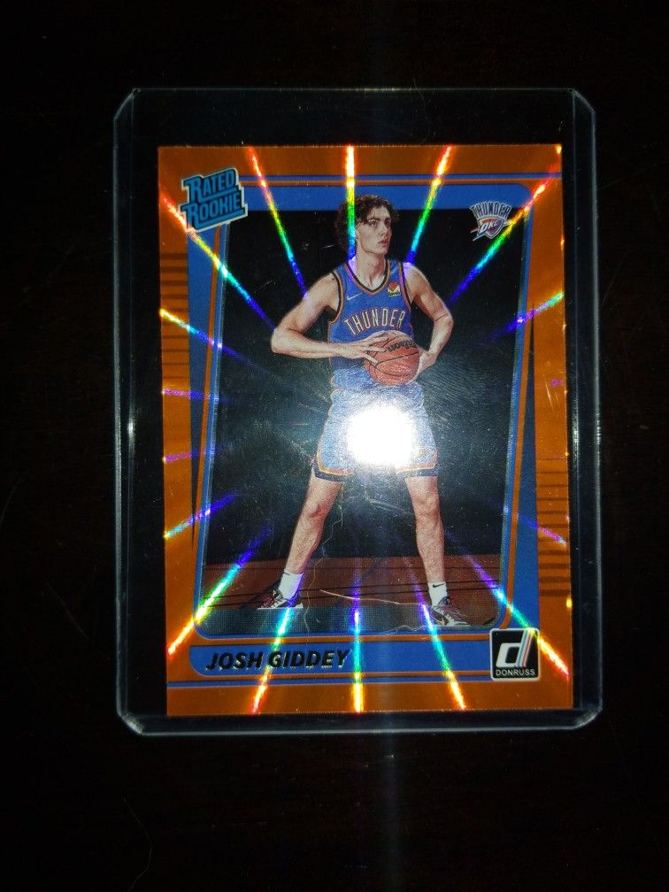 Josh Giddey Rated Rookie Orange Parallel