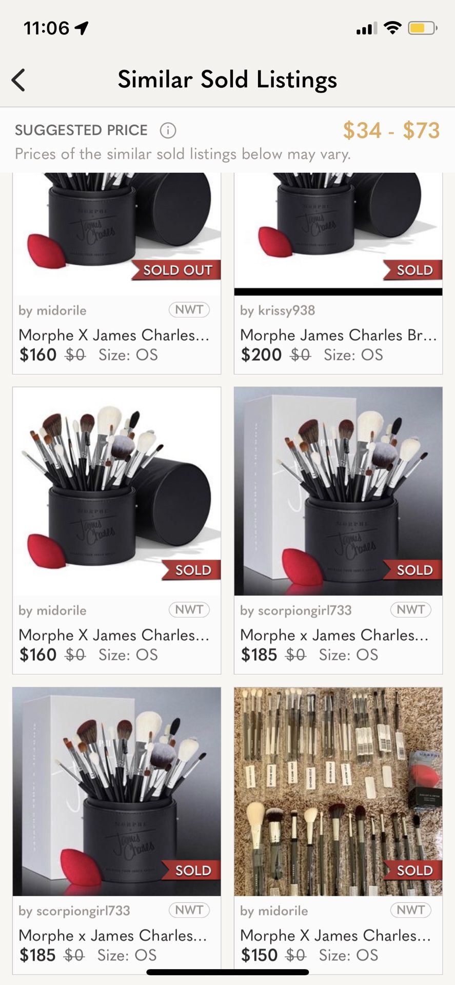 James Charles Morphe Brushes