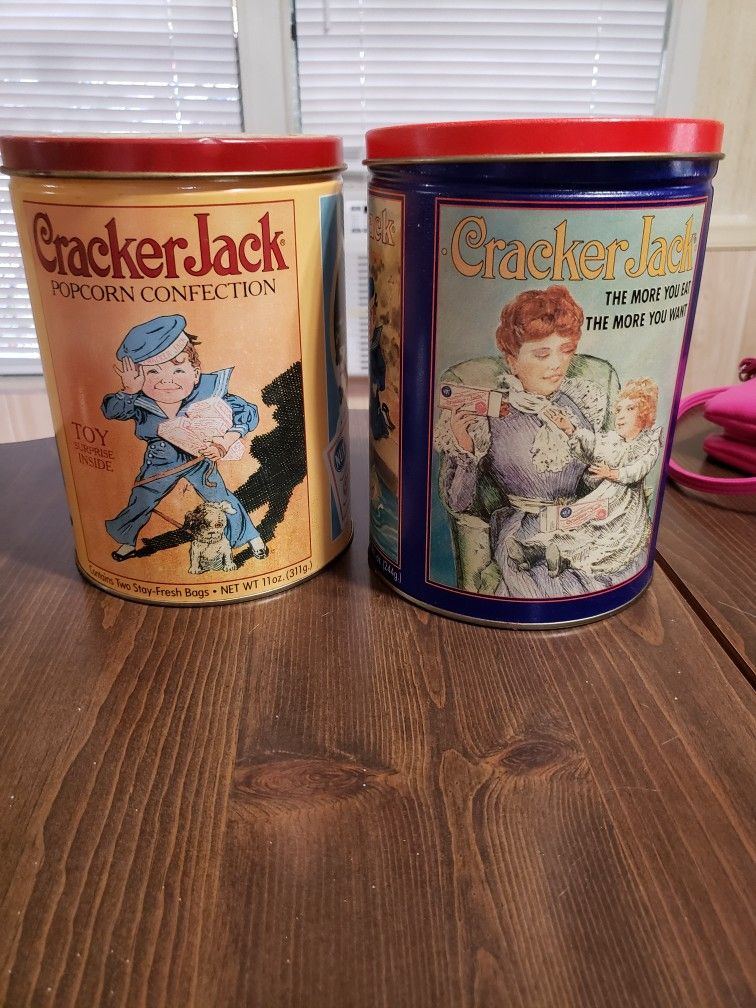 Cracker Jack Tins Vintage $10 For The Pair