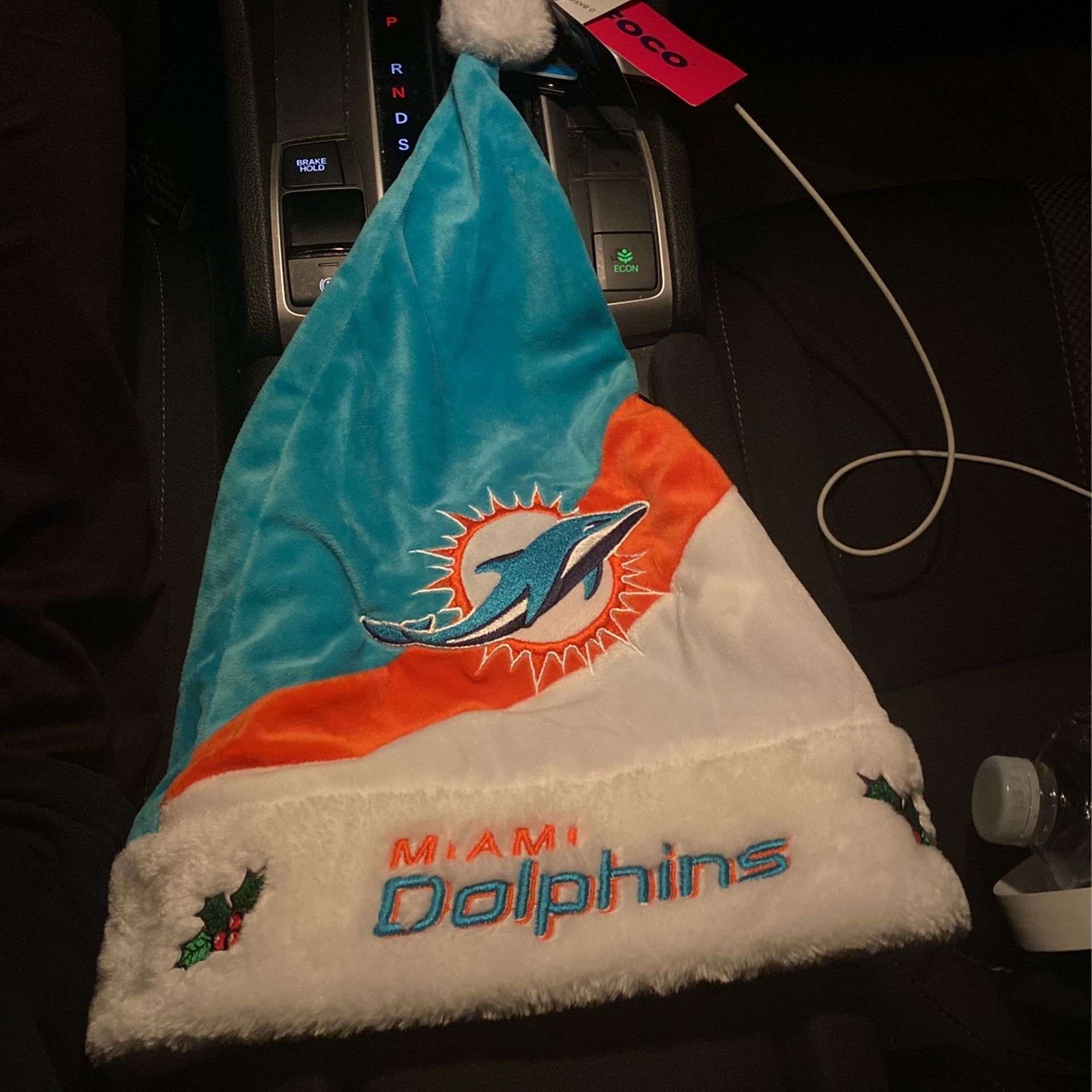 Dolphins Santa Hat