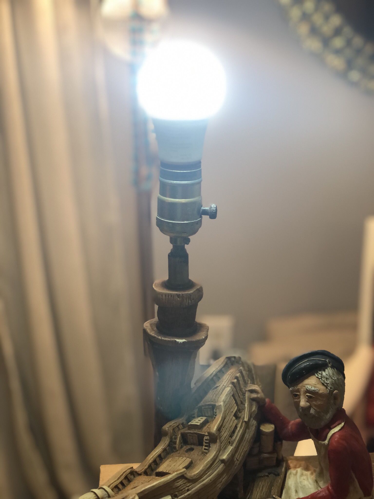 Original Vintage Boatmaker Lamp