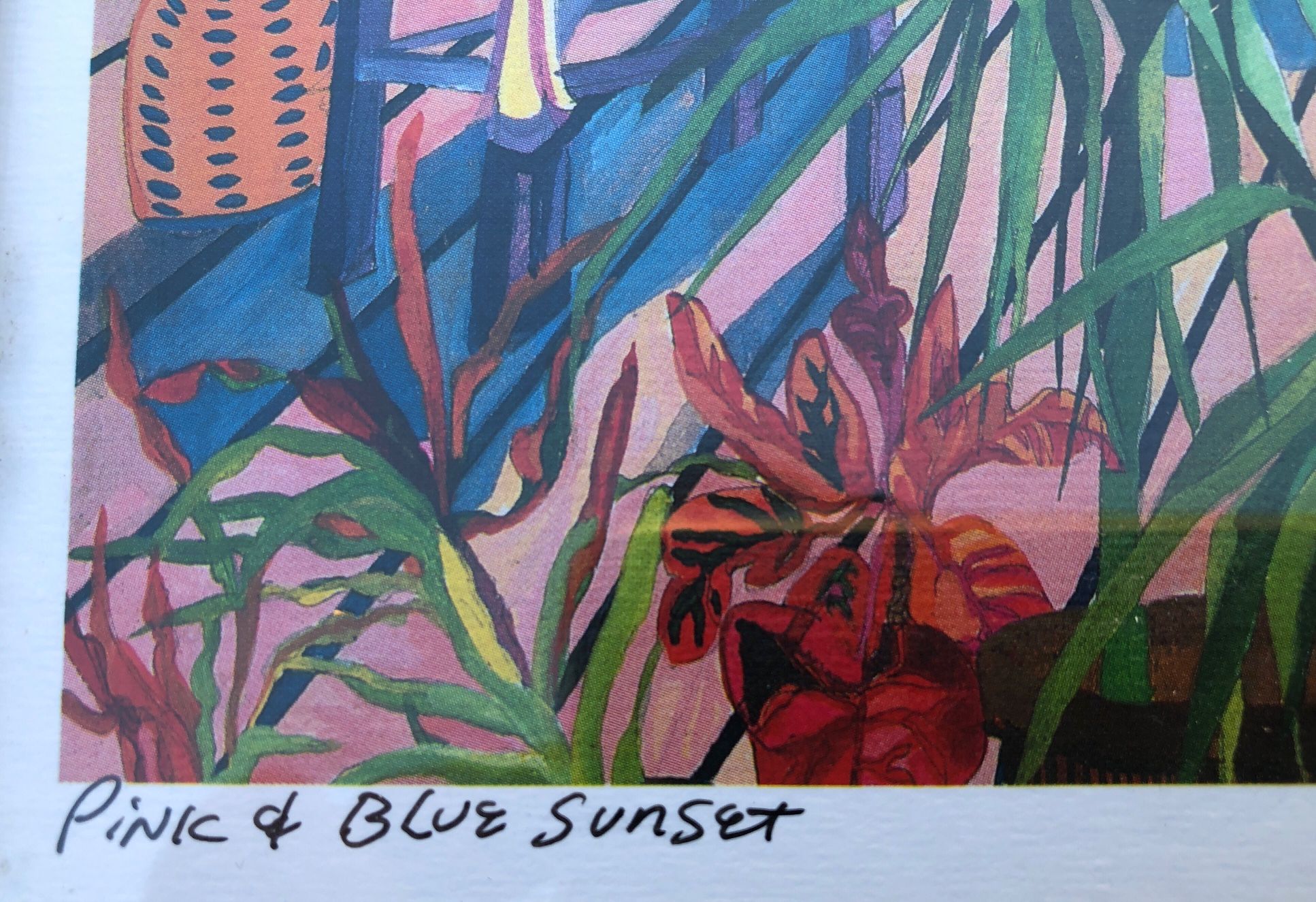 Vintage, Signed, Framed, Eileen Seitz Giclee Tropical Print