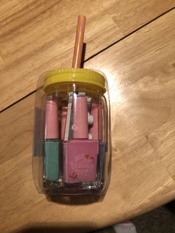 Nice gift for anyone multiple items inside mason jar with straw Thumbnail
