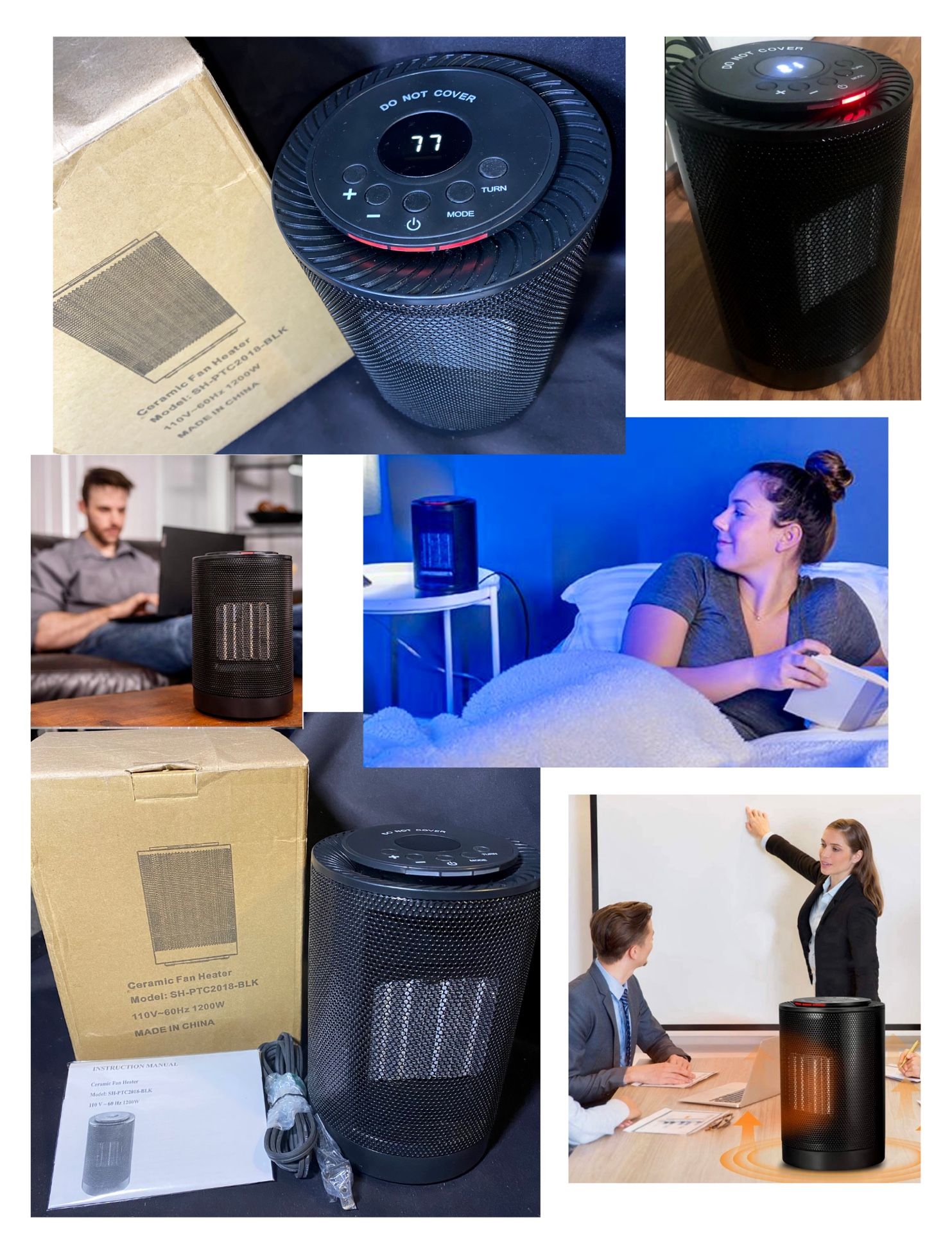 Brand New Black Electric Portable Space Heater