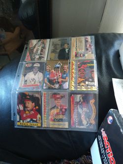 The Altiment Nascar Setup 4 Big 124 Scale And 2 Clocks 16 Small Scale And Over 50 Vintage Cards And A One Of A Kind Signed Picture. By The Man Him Sel Thumbnail