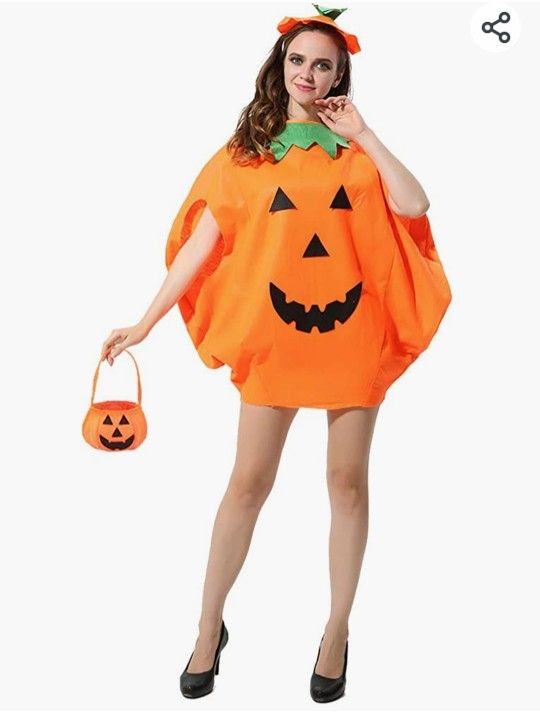 Pumkin Set Top /purse /headpiece