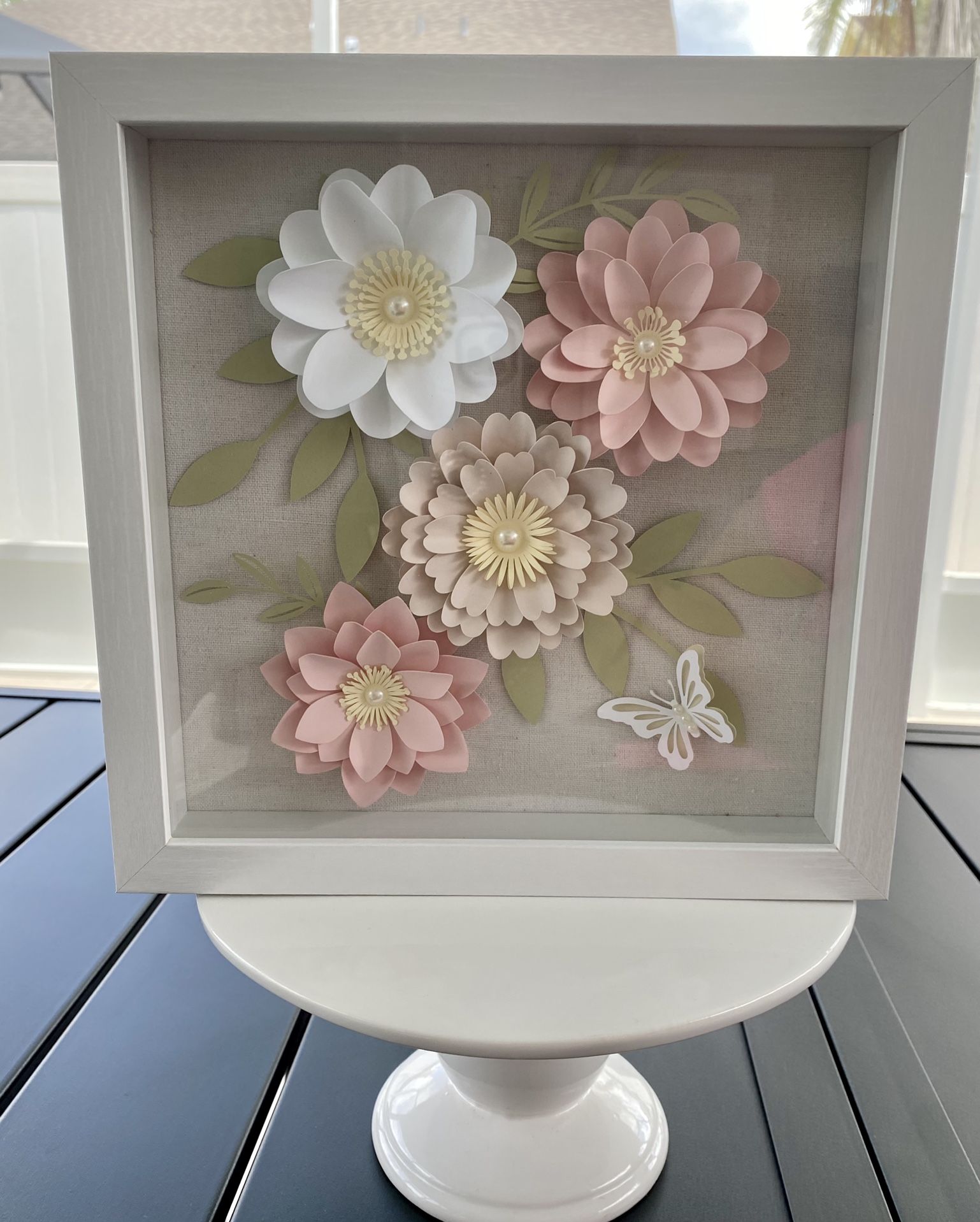 9x9in Hand Crafted Flowers