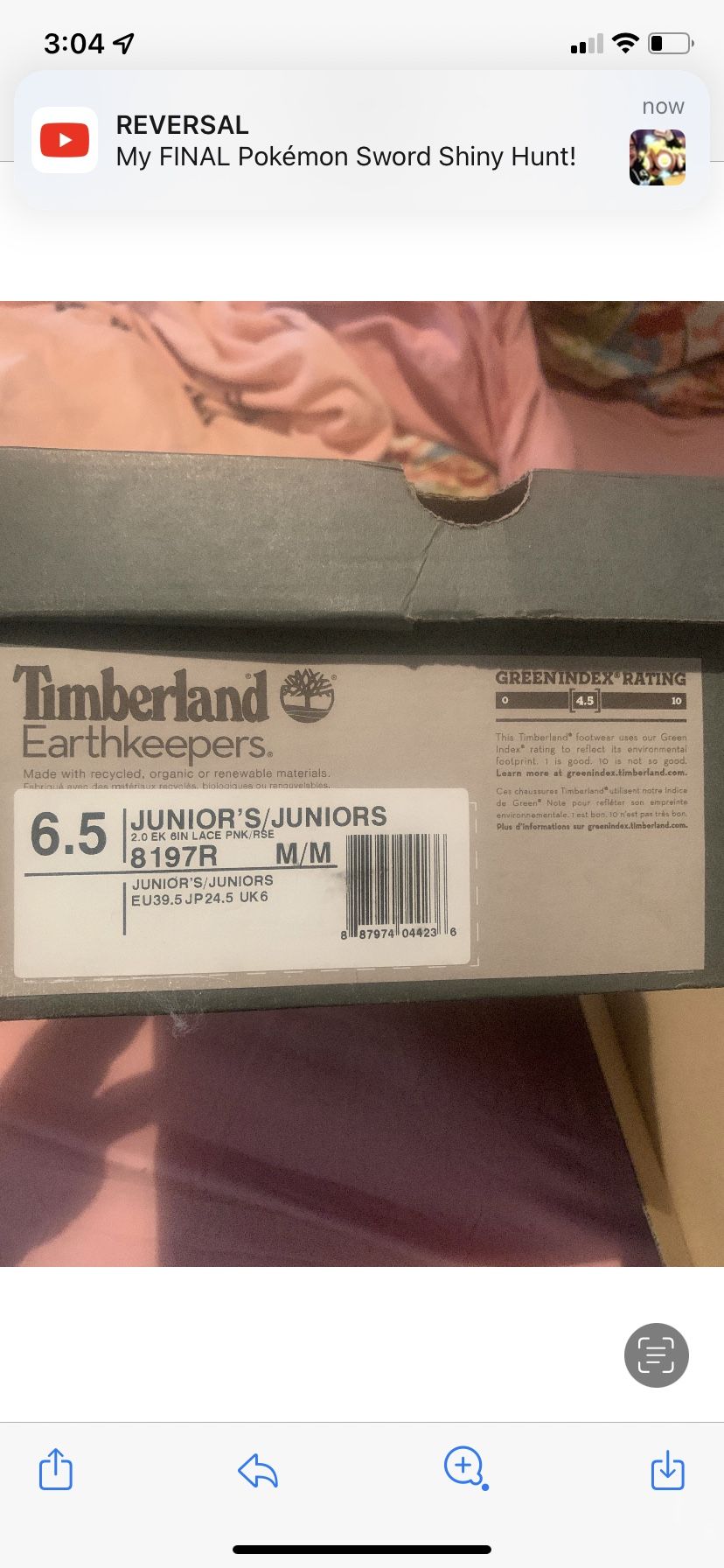 New Never Used Timberlands Earth‘s keeper (Size 6.5 ,7. )jr. boots Boots