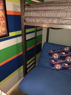 Nfl Boys Bunk Bed With Twin In Top, Nfl Bunk Bed Futon
