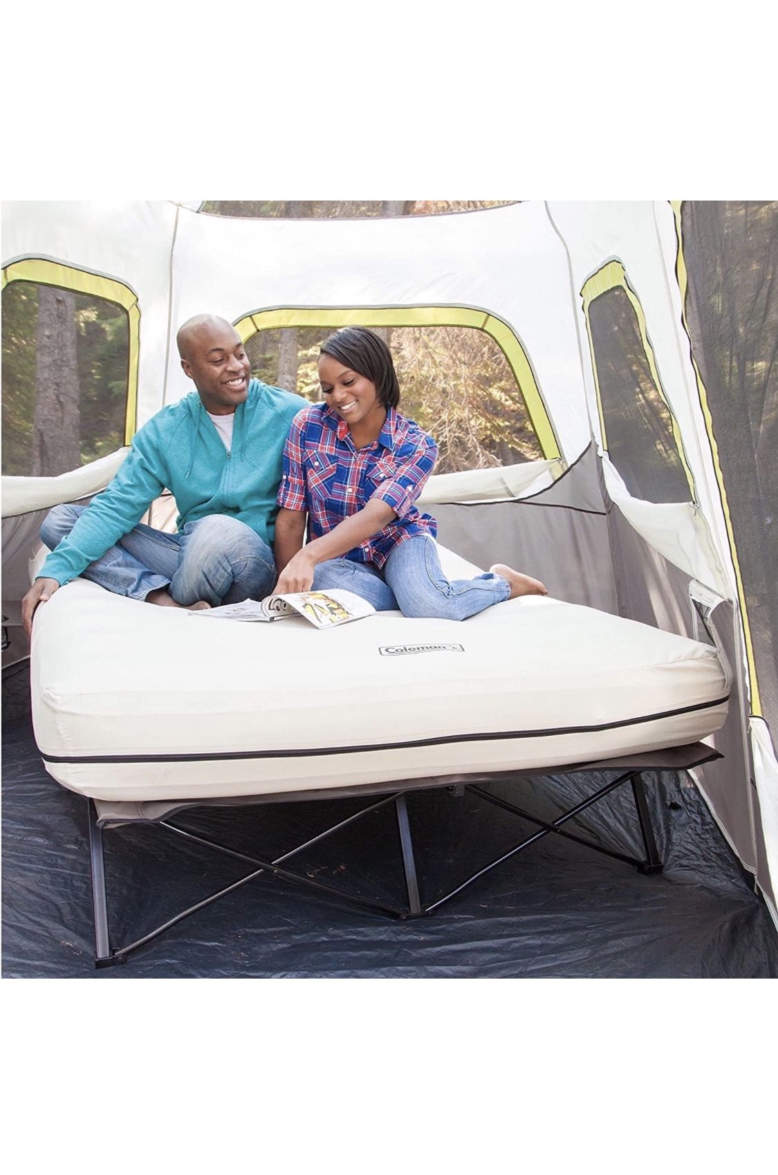 Coleman Camping Cot, Air Mattress, and Pump Combo