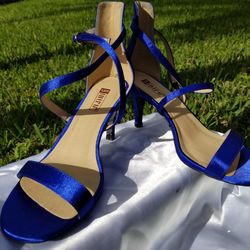 Royal Blue Size 7 Dress Heels Thumbnail