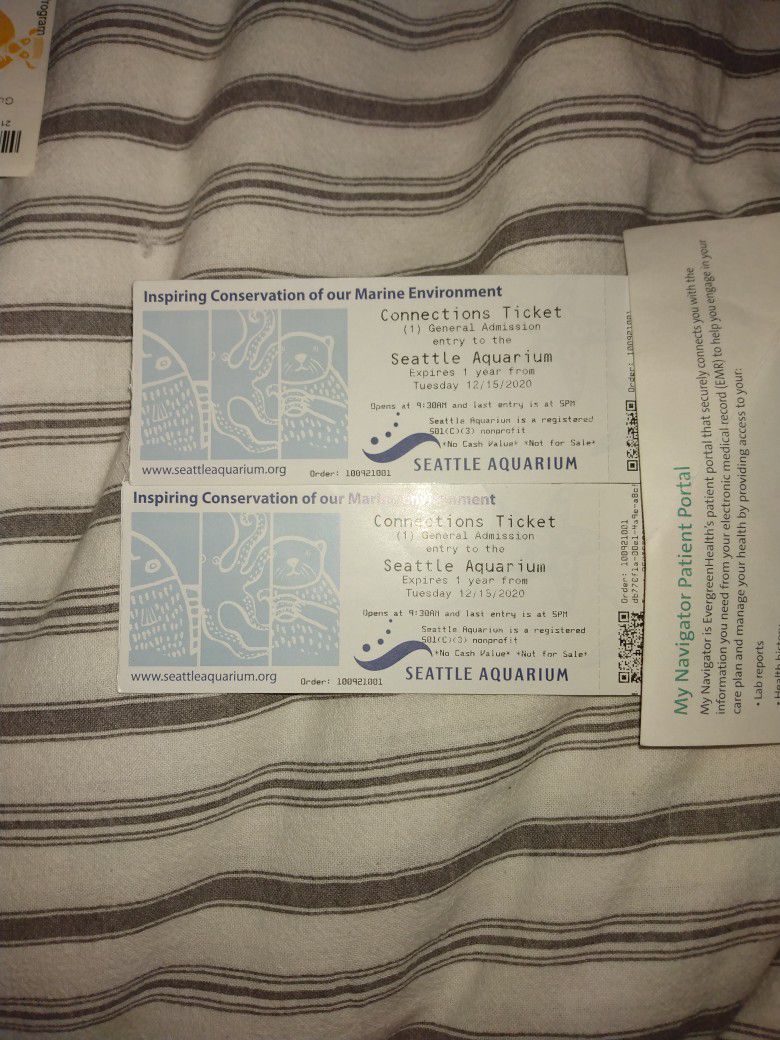 Aquarium Tickets Seattle