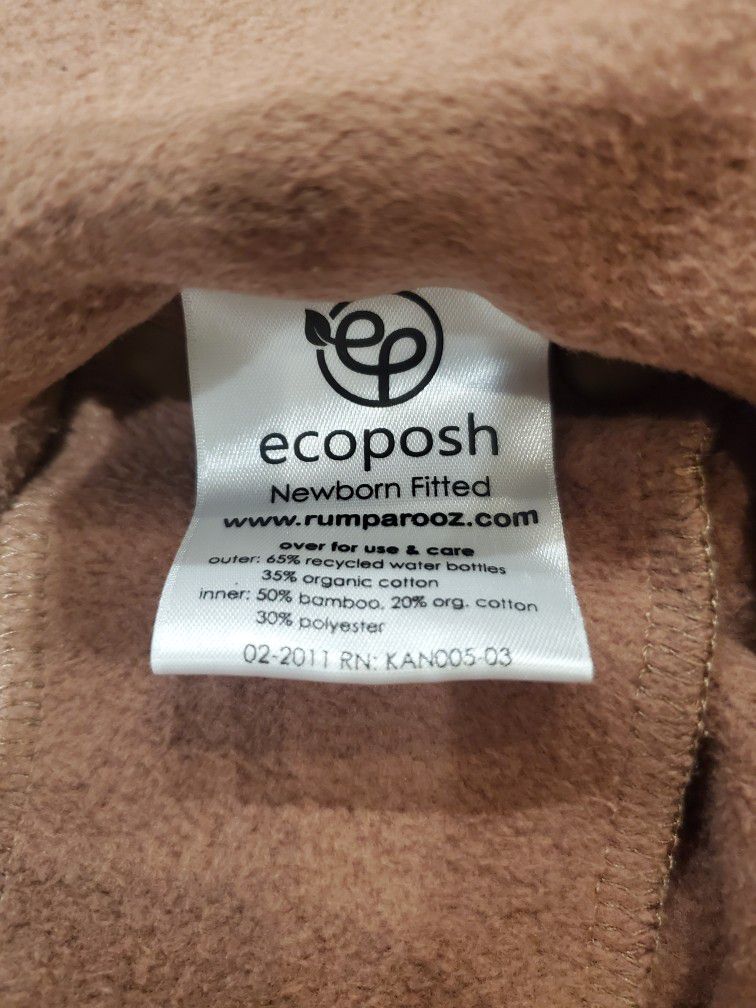 Rumparooz Ecoposh Fitted Newborn Cloth Diaper