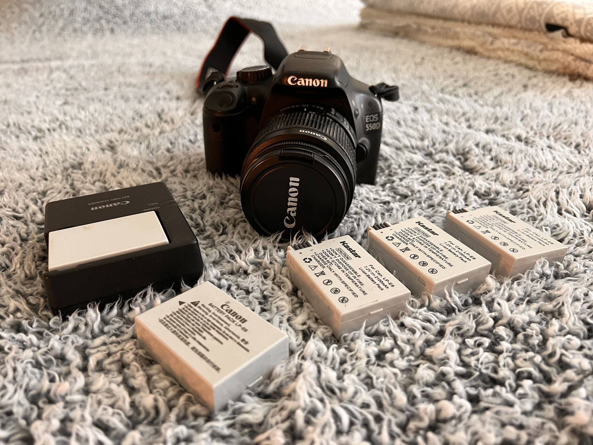 Canon Camera With Lens