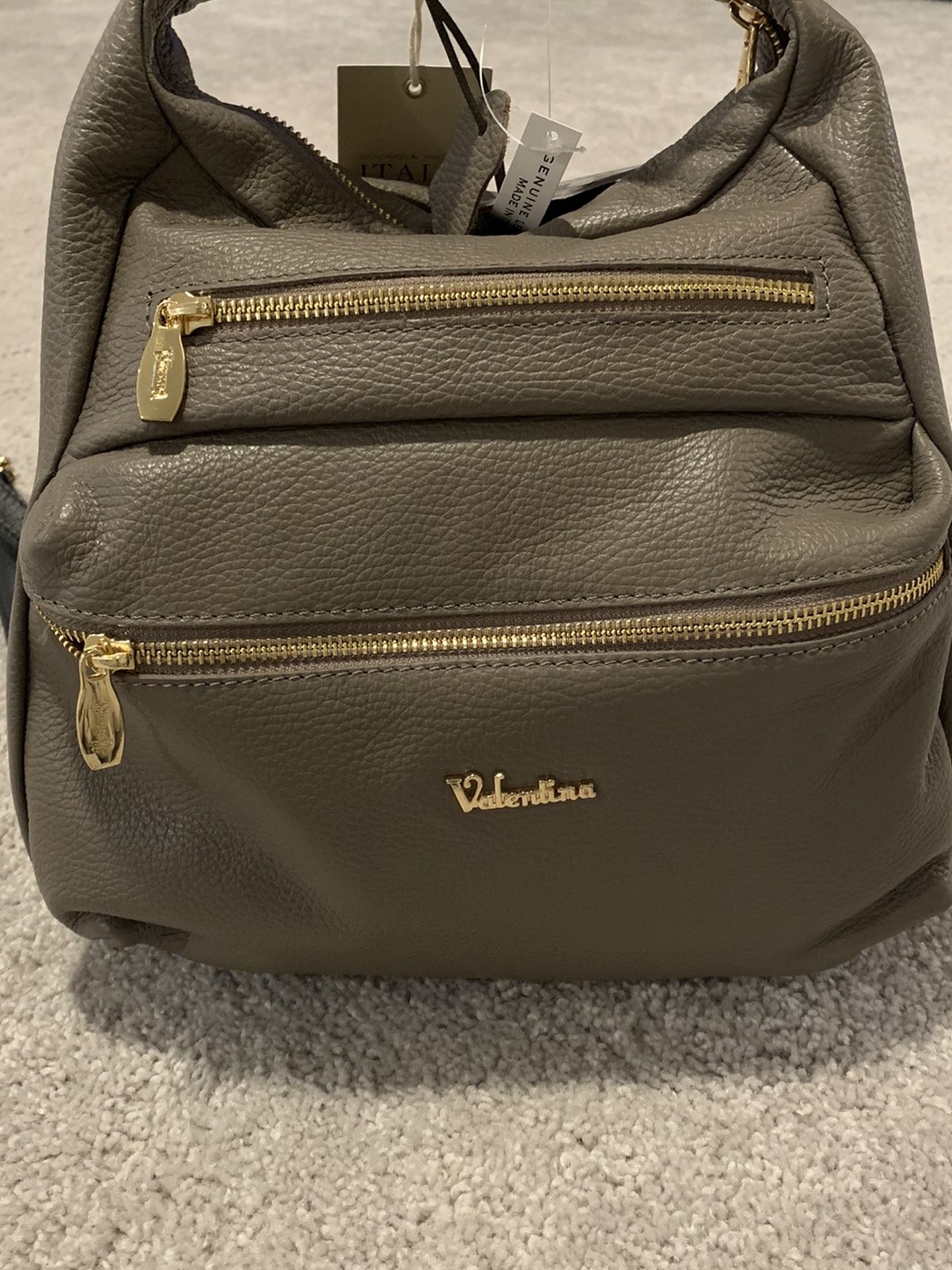 VALENTINA LEATHER BAG /BACKPACK - Brand New with Tags