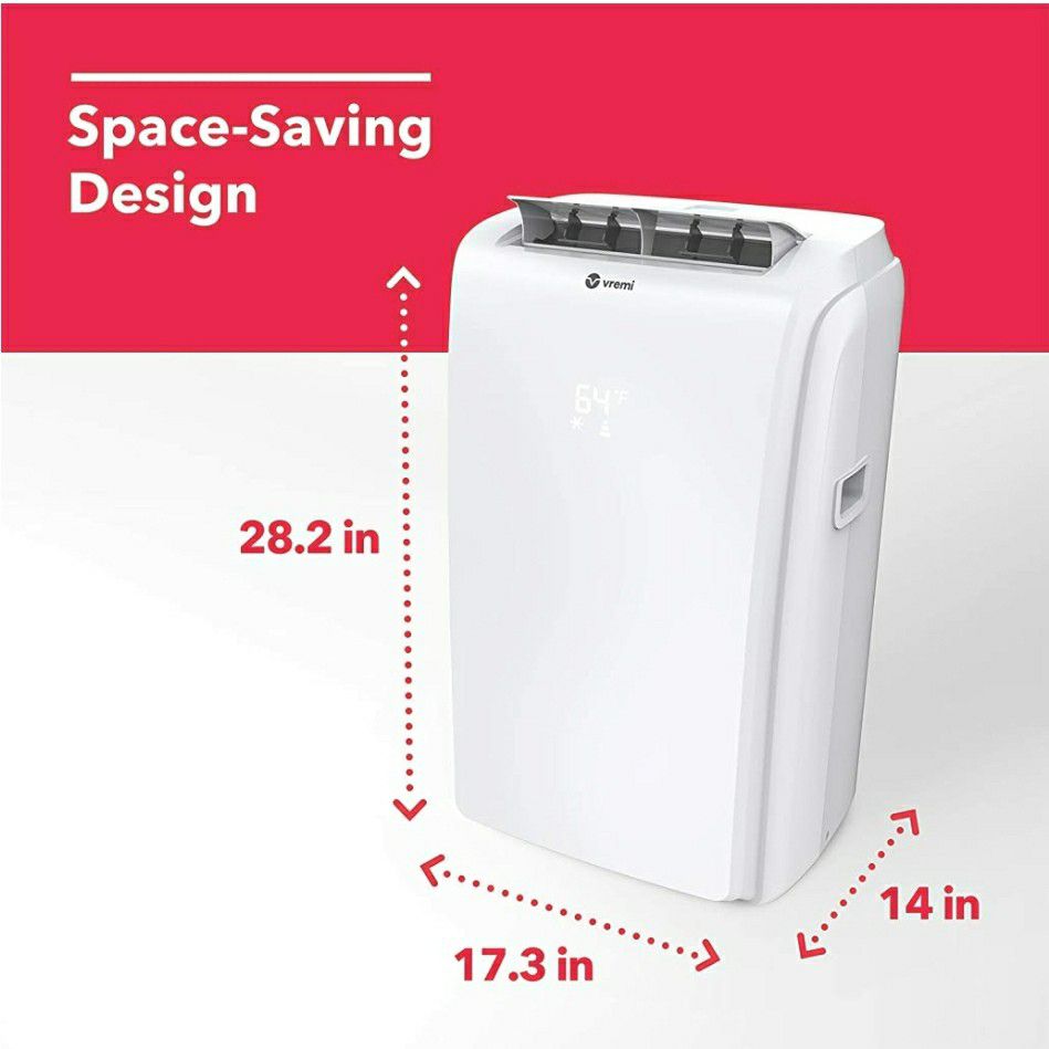 14,000 BTU Portable Air Conditioner - Conveniently Cools Rooms 500 to 650 Square Feet