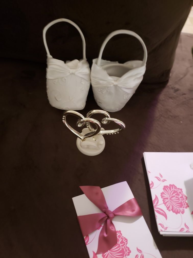 Wedding dress and accessories