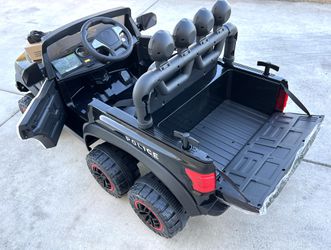 Police Truck 6x6 12v Remote Control Model Electric Kid Ride On Car Power Wheels with BLUETOOTH MUSIC - NEWEST MODEL Work with iPhone 📲 App Thumbnail
