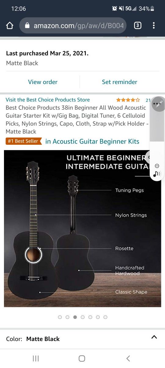 ACUSTIC GUITAR $70