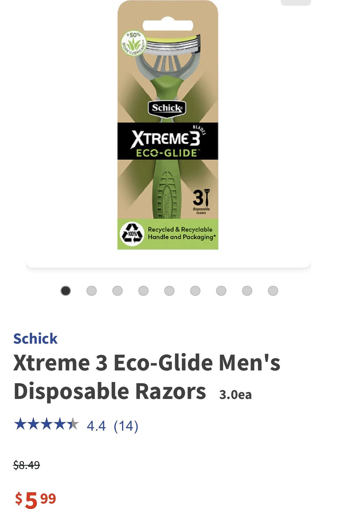 Lot of (7) Schick, Gillette, & Bic Razors