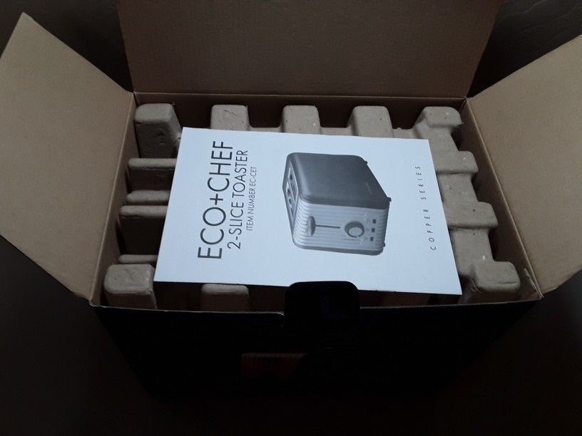 ECO+CHEF COPPER SERIES COPPER 2-SLICE TOASTER Model EC-CET