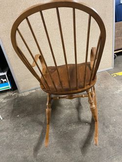 Ethan Allen Country Craftsman Rocker Rocking Chair Pine #19-9307 #657  Thumbnail