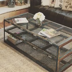 Industrial Coffee Table Or Bench With storage  Thumbnail