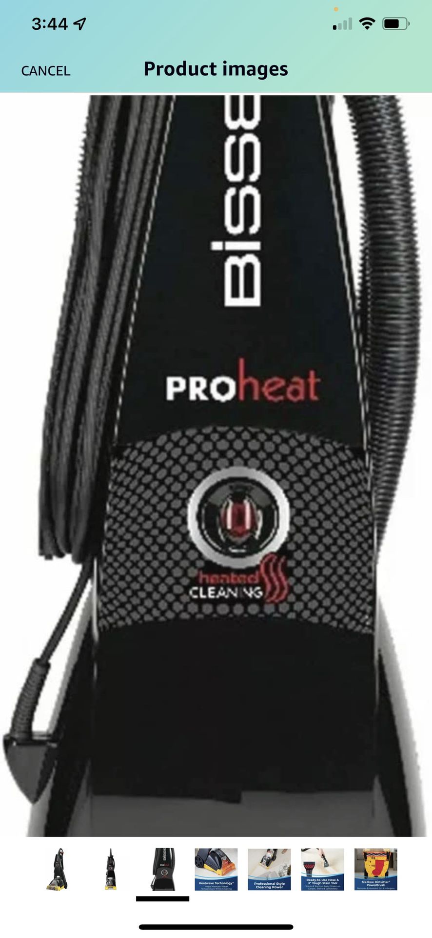 BISSELL vacuum Proheat Advanced compact Carpet Cleaner  Heat 