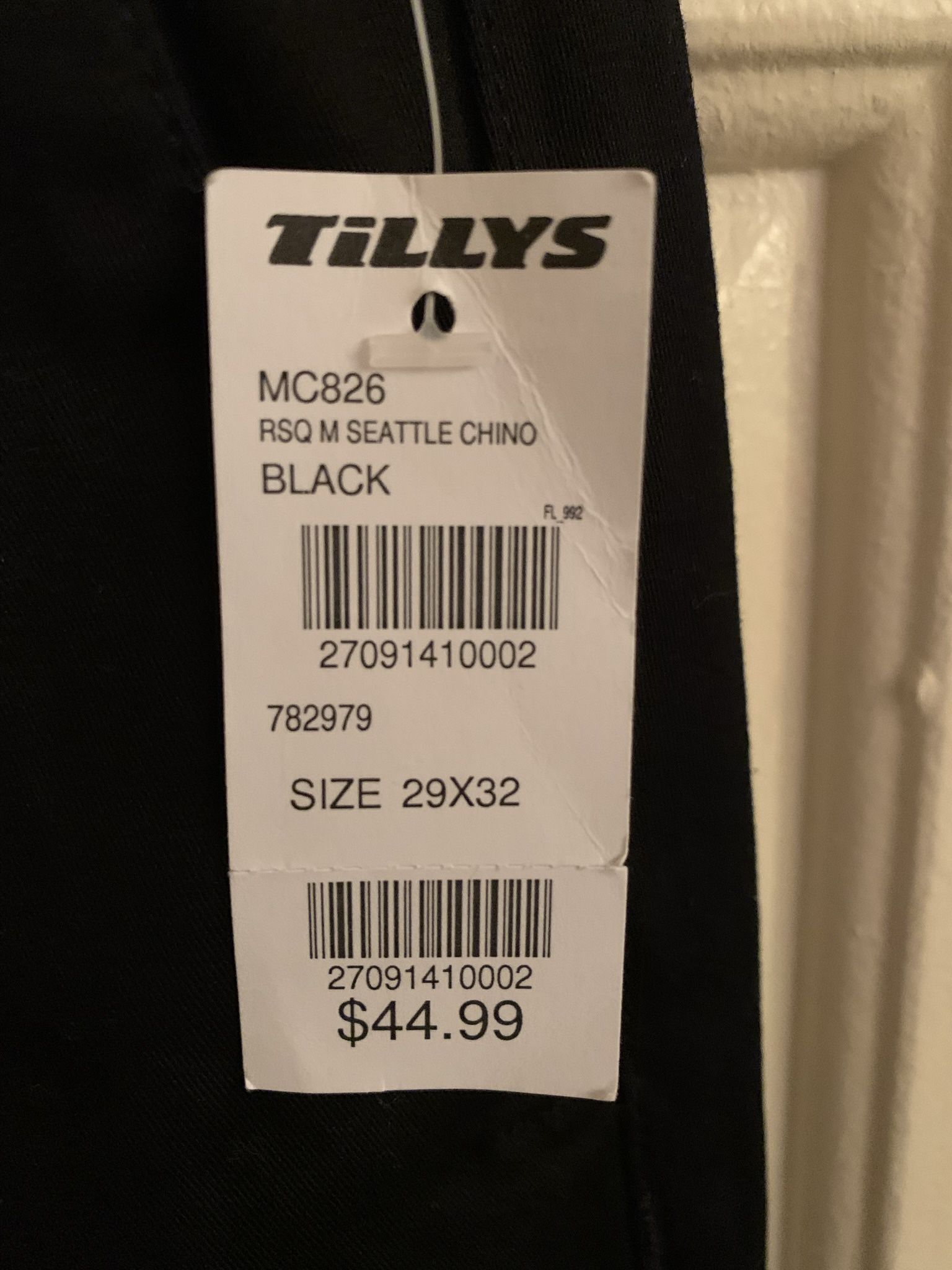 Black Tapered Skinny Jeans