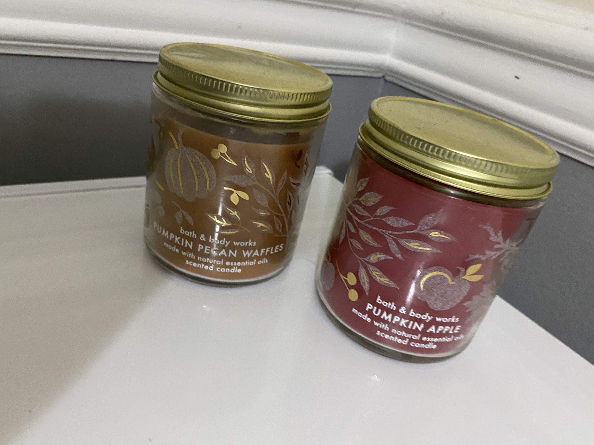 Two Single Wick Bath&bodywork Candles