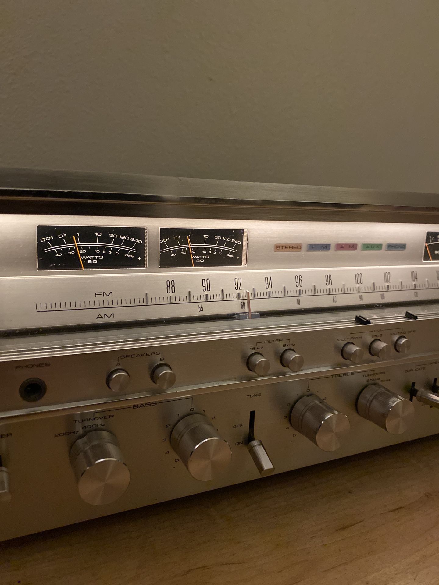 Pioneer SX-1080 120 Watt Stereo Receiver 
